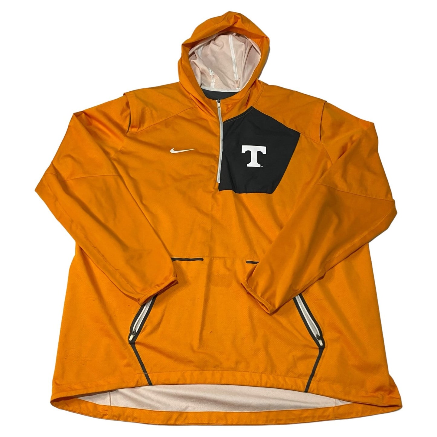 University of Tennessee Nike Mens 2XL XXL Jacket Windbreaker Half Zip Hooded