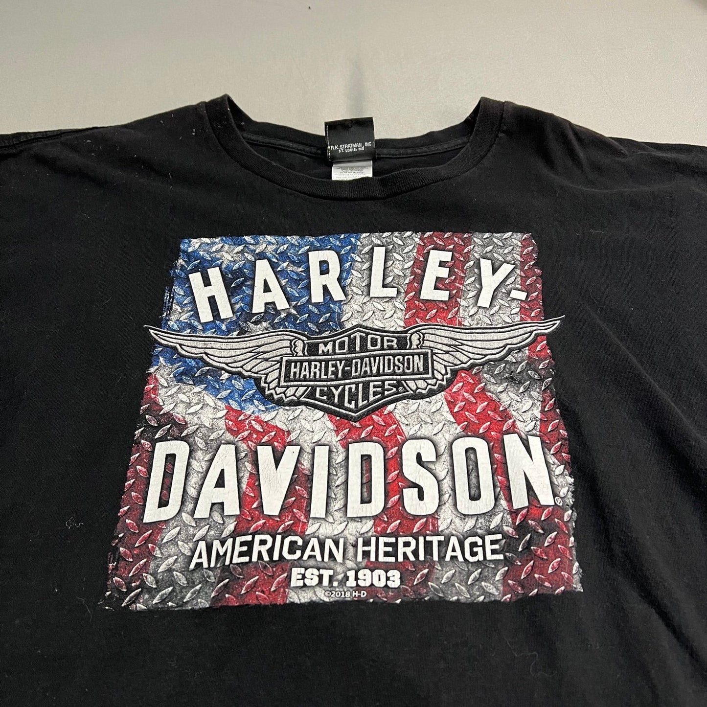 Harley Davidson Shirt Mens 2XL XXL Oconomowoc Black Short Sleeve Motorcycle