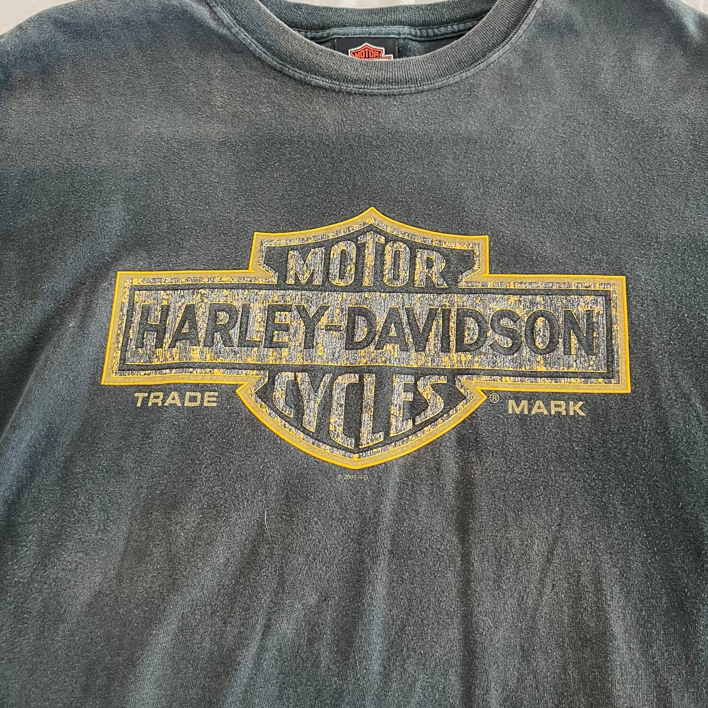 Harley Davidson Shirt Mens 2XL XXL Hickory Black Short Sleeve Motorcycle