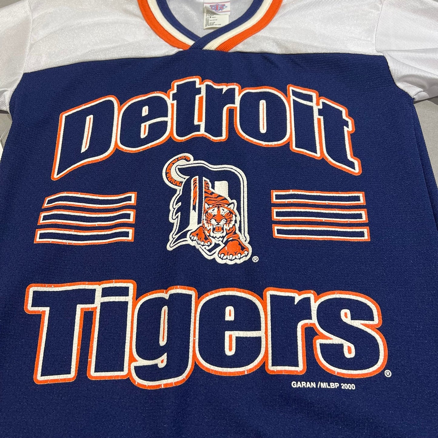 Vintage 2000 Detroit Tigers Jersey Kids Youth 8 MLB Blue