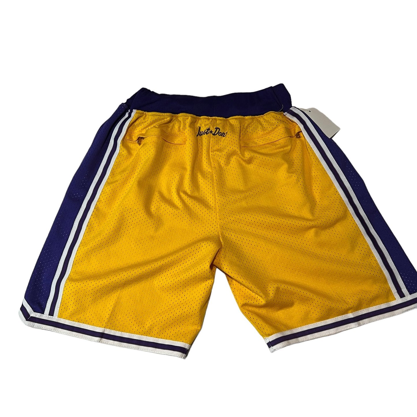 Los Angeles Lakers Shorts Just Don Mens Medium 1996-97 Gold Purple