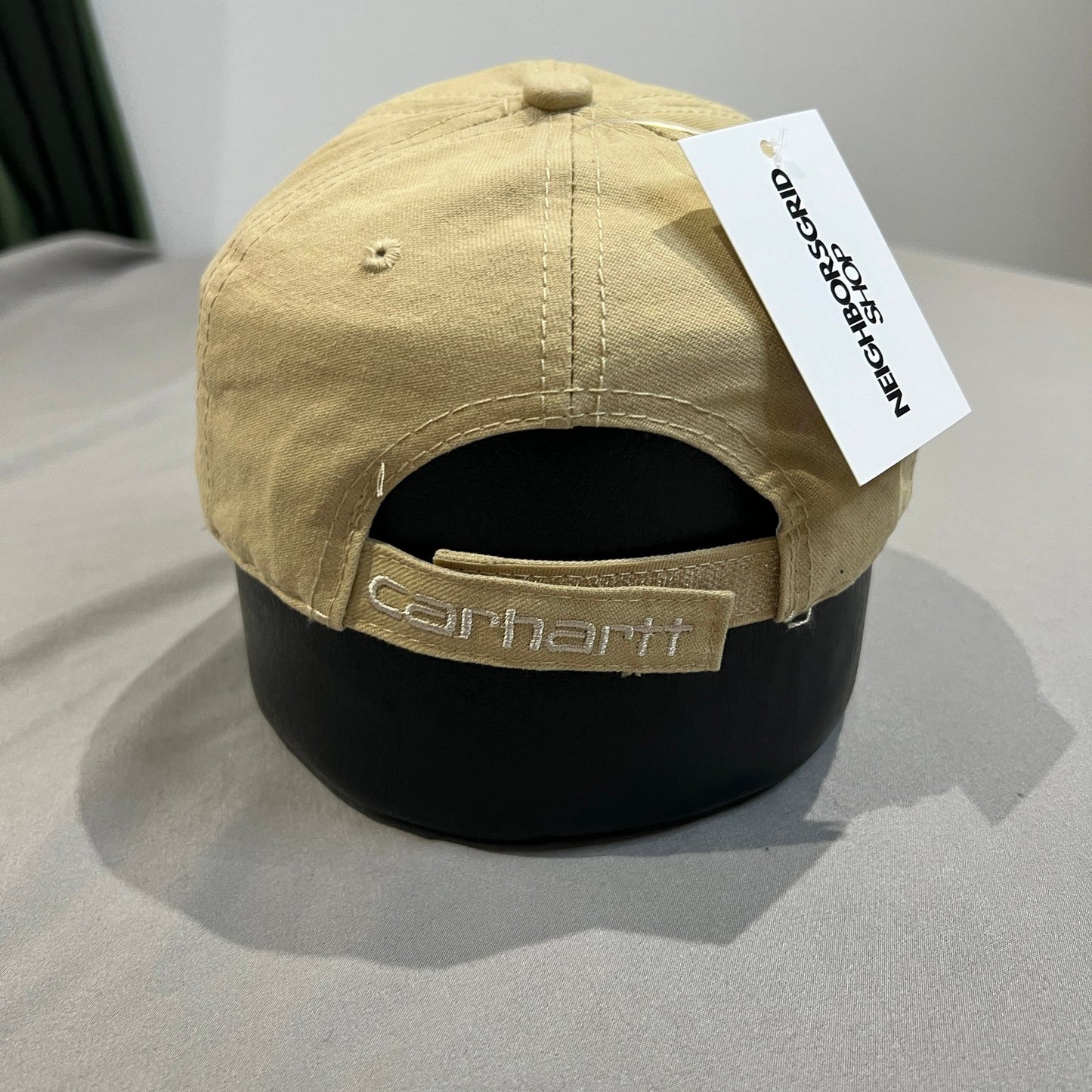 Carhartt Mens Canvas Cotton Hat Strapback Tan Beige