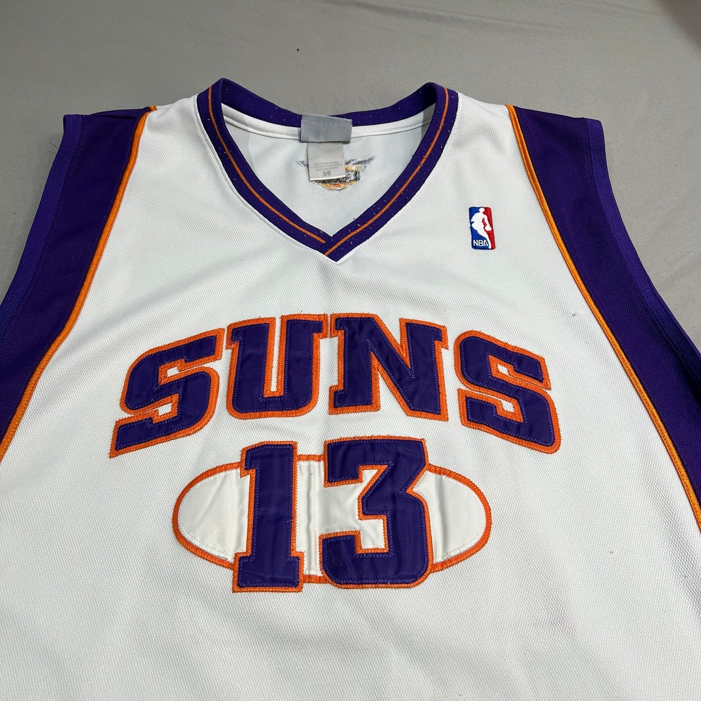 Vintage Steve Nash Phoenix Suns Jersey Mens 56 Reebok NBA Stitch Sewn White