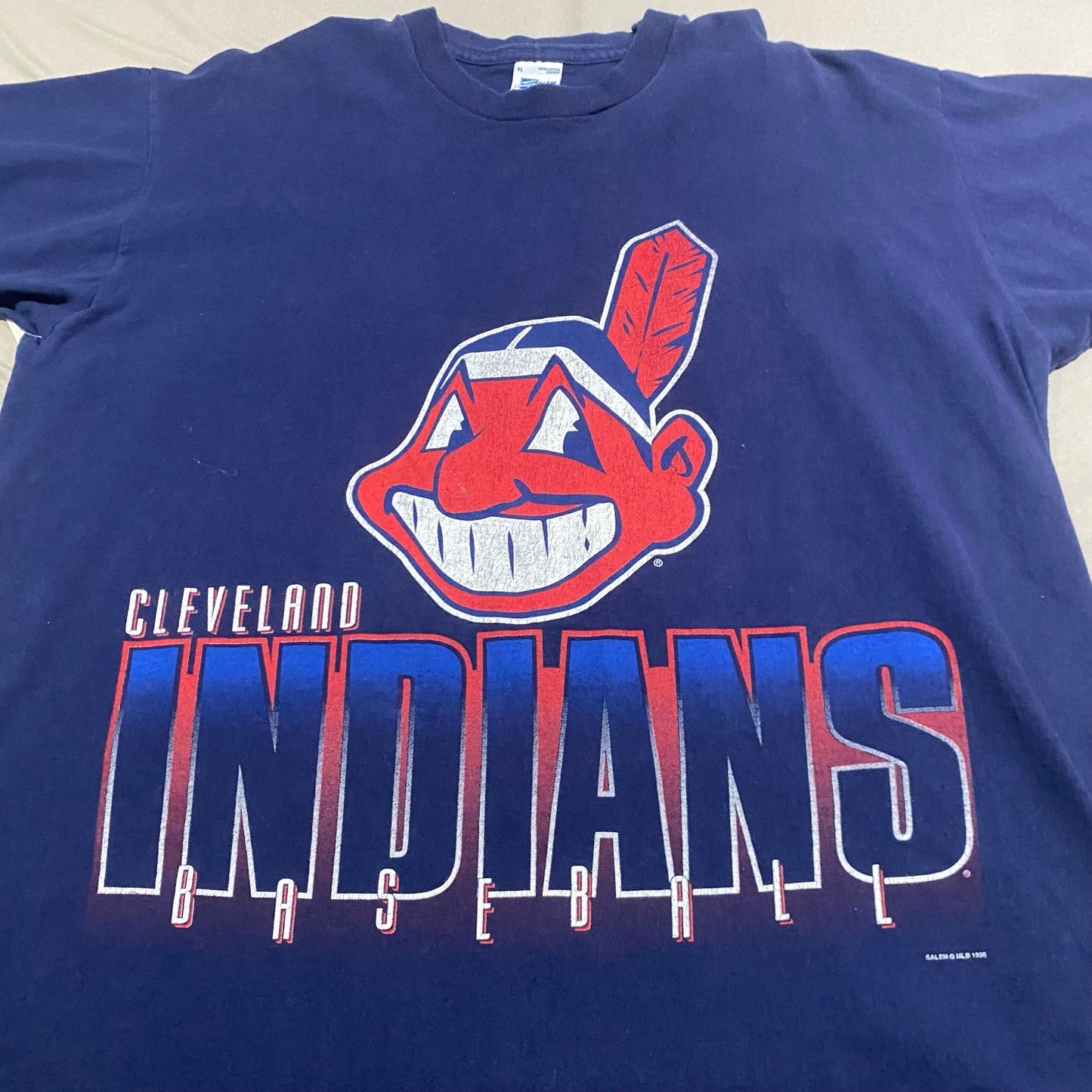 Vintage 1996 Cleveland Indians Salem Sportswear Shirt Mens XL Short Sleeve MLB