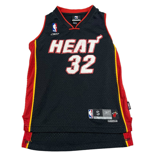 Shaquille O'Neal Jersey Miami Heat Kids Youth Small Stitch Sewn Length +2 Reebok