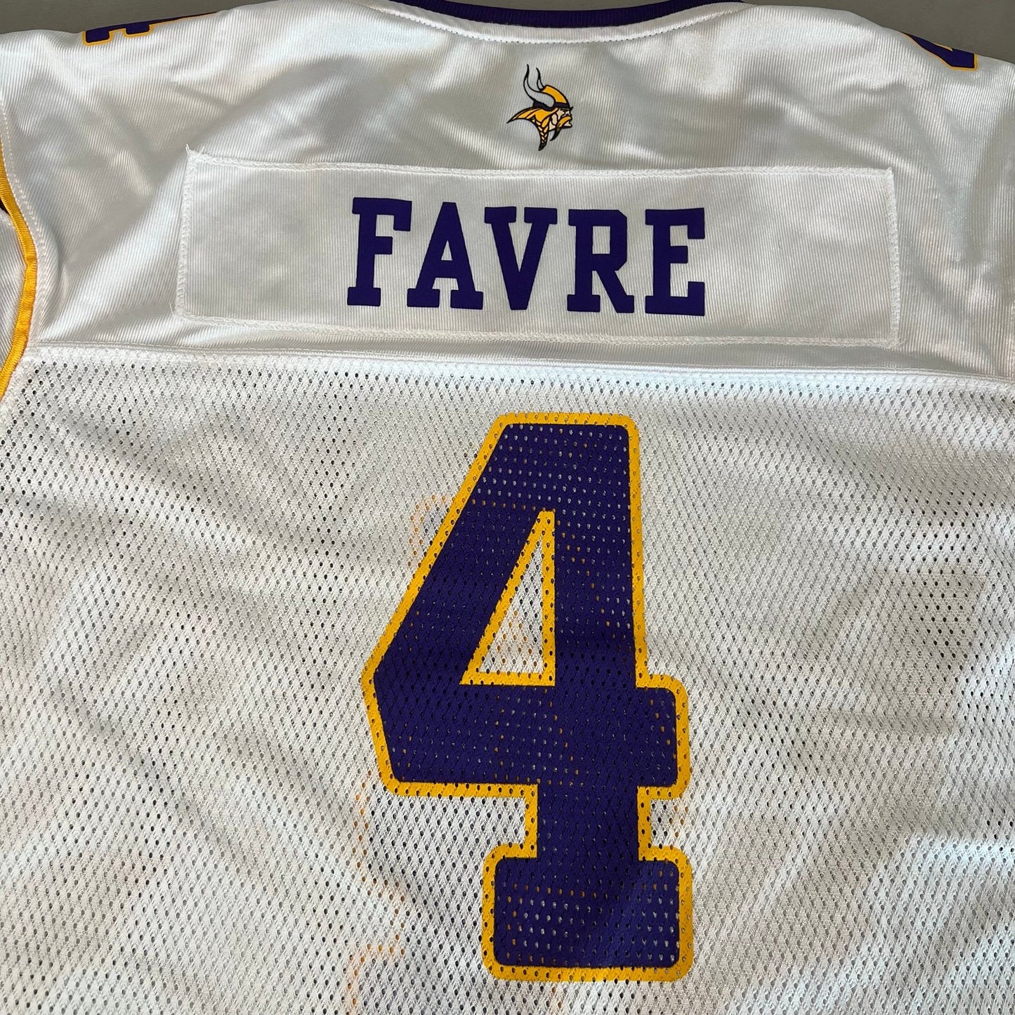 Vintage Brett Farve Jersey Kids Youth XL NFL Minnesota Vikings #4 Reebok