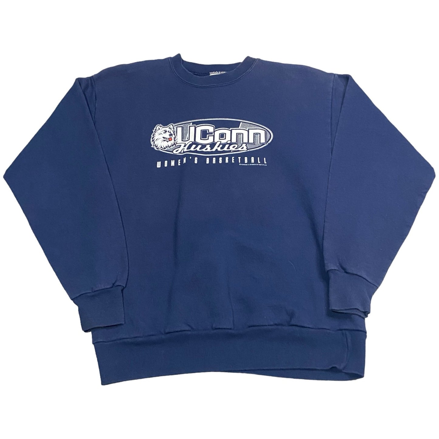 Vintage Connecticut UCONN Basketball Crewneck Sweater Kids Youth Large