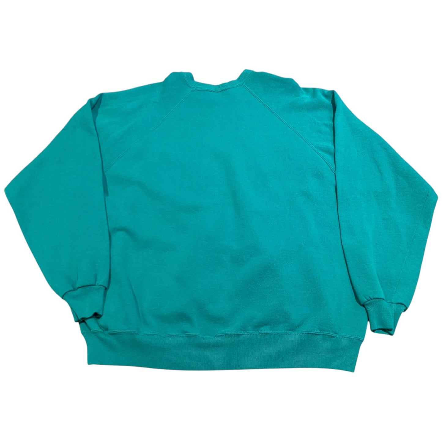 Vintage 90s JERZEES Sweater Womens XXXL 3XL Crewneck Blank Teal