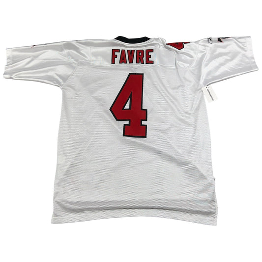 Brett Favre Atlanta Falcons NFL Jersey Mens XL Short Sleeve White #4 Reebok