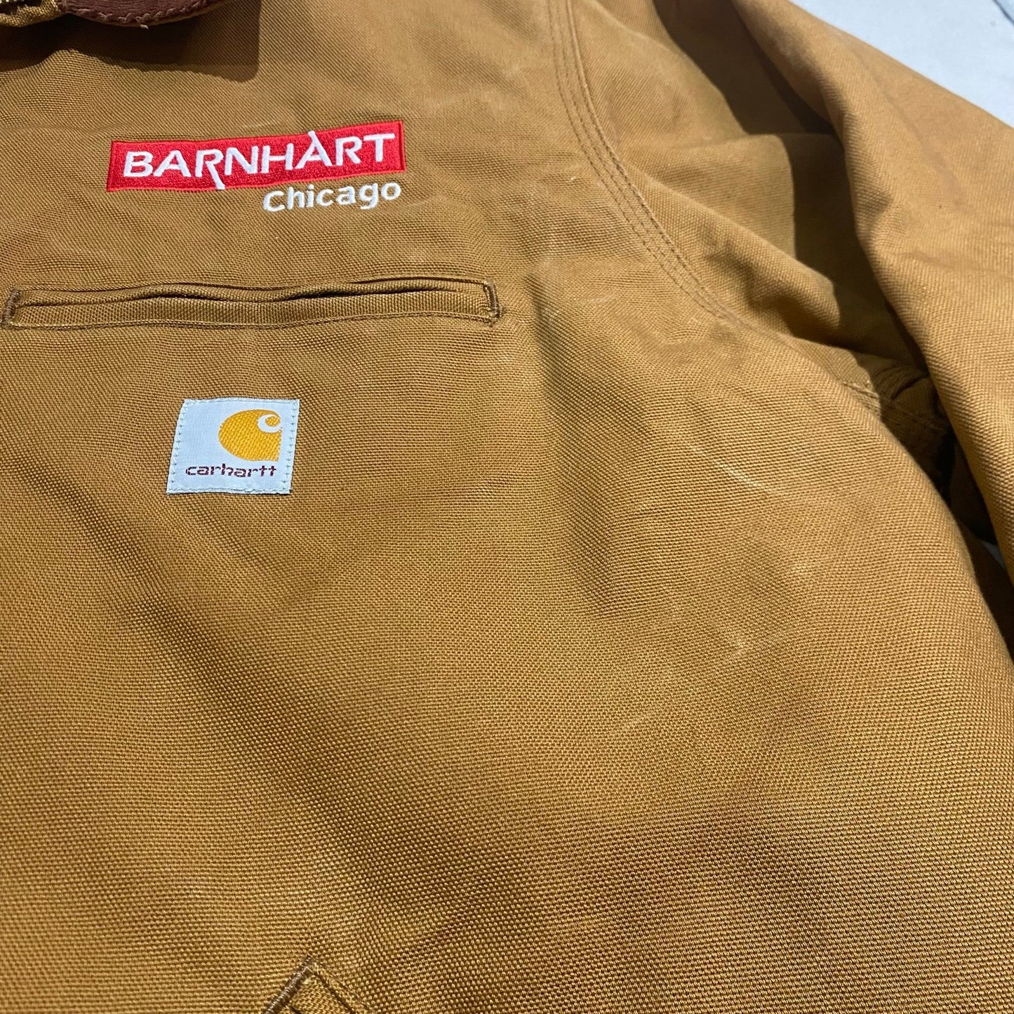 Carhartt Detroit  Jacket Mens XL Relaxed Fit Workwear DJ3828-M Brown Tan