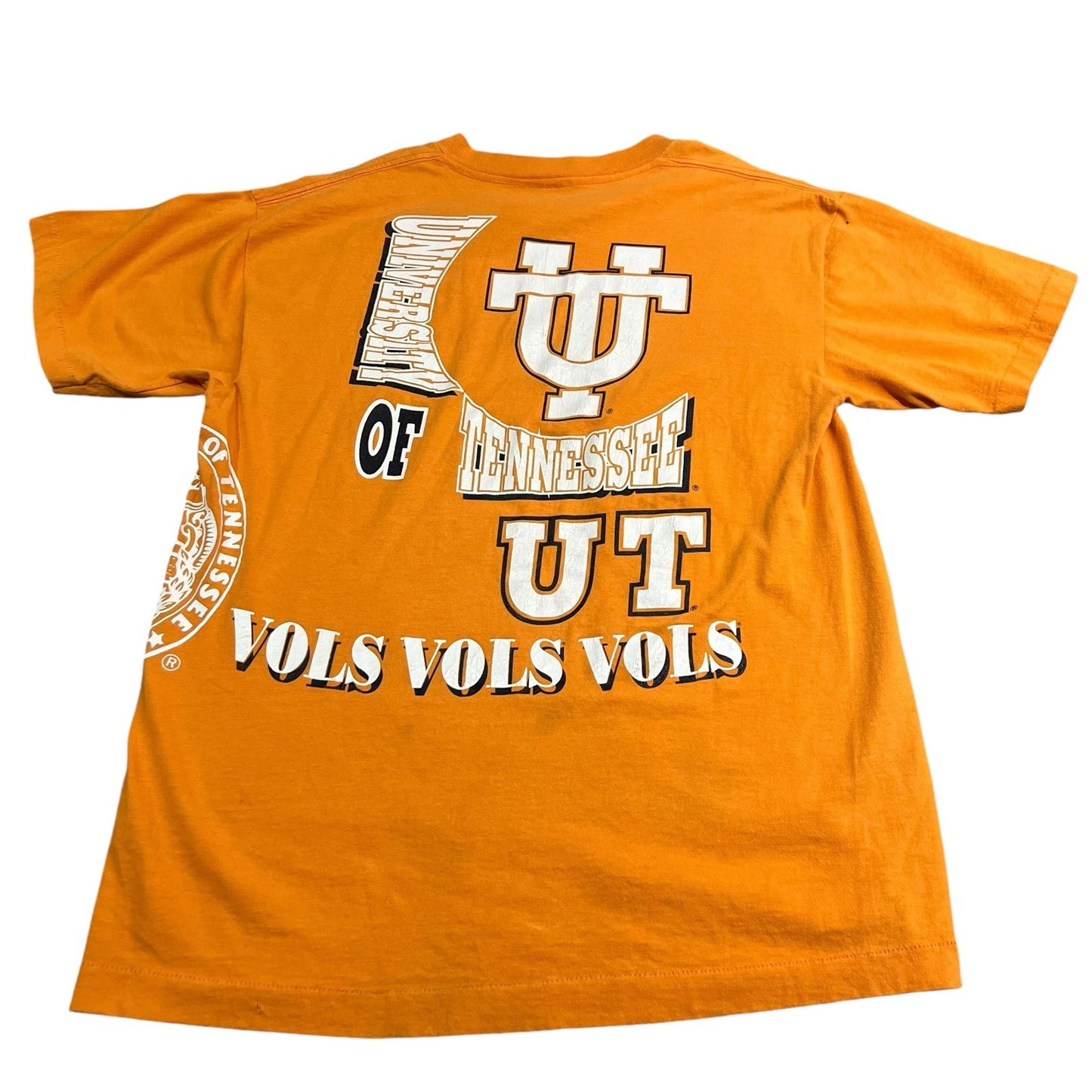 Vintage 90's University of Tennessee Shirt All Over Print Mens Large Basketball