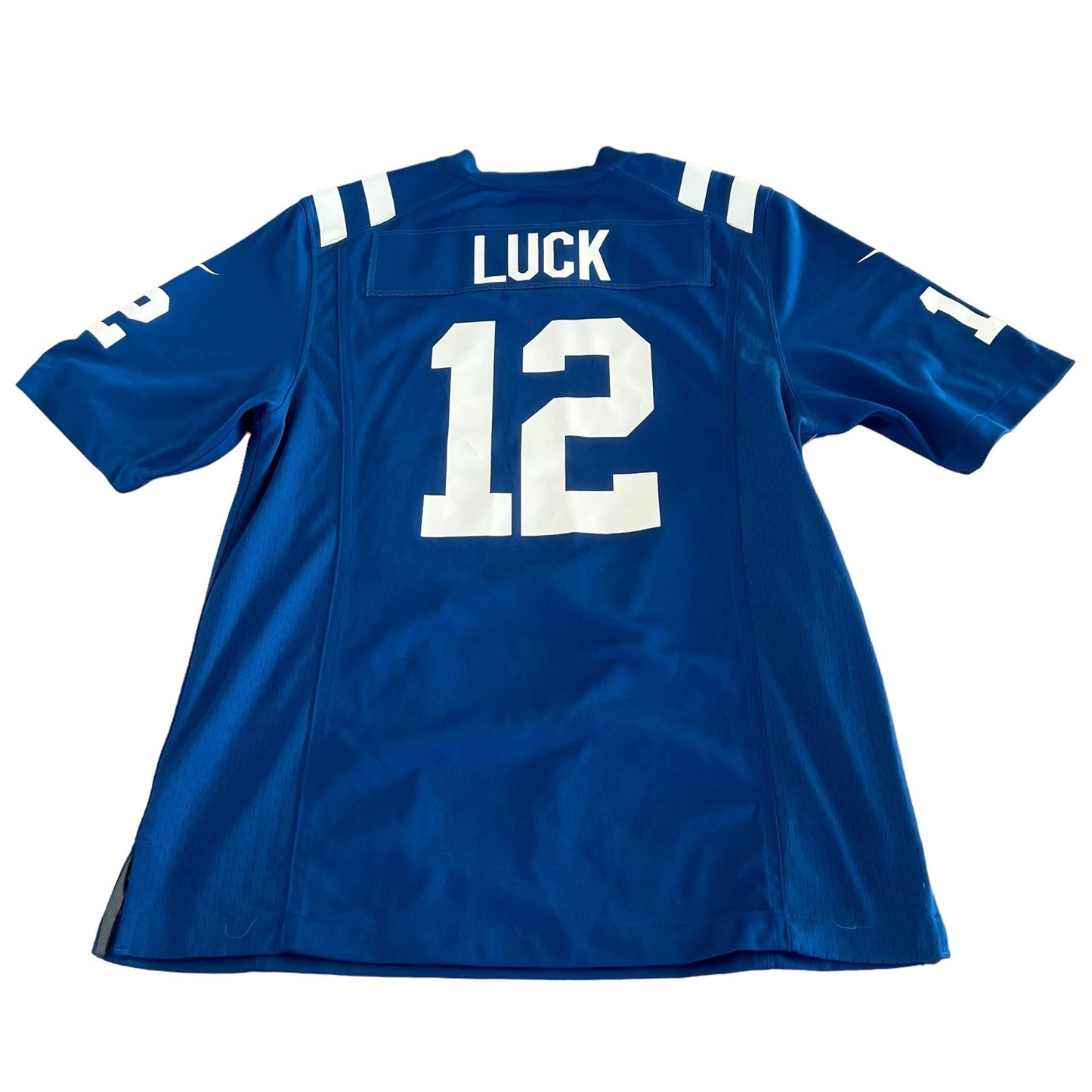 Andrew Luck Jersey Mens Small Indianapolis Colts Nike Blue NFL #12 On Field