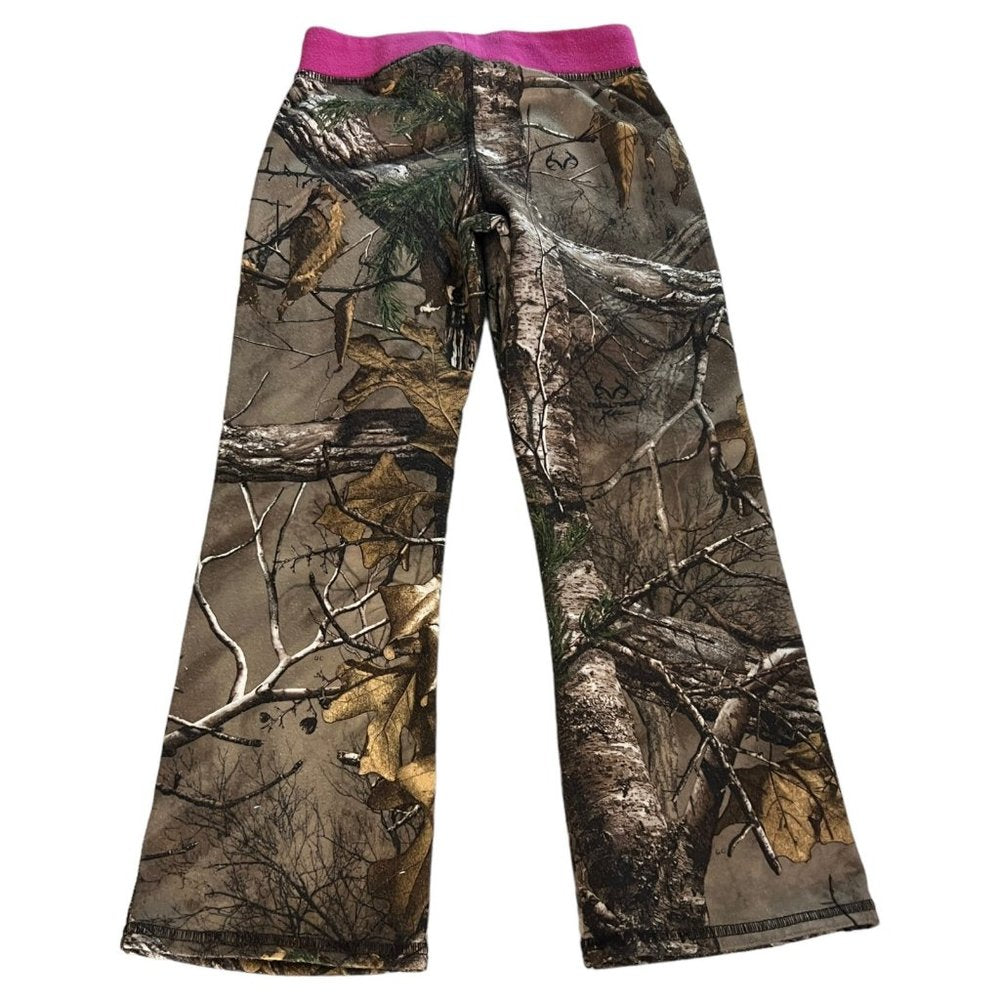 Carhartt Fleece Pants Girls Small Camo Realtree Pink Outdoors Infant Toddler