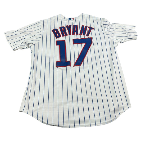 Majestic Kris Bryant Chicago Cubs World Series Champions Jersey #17 Mens Large