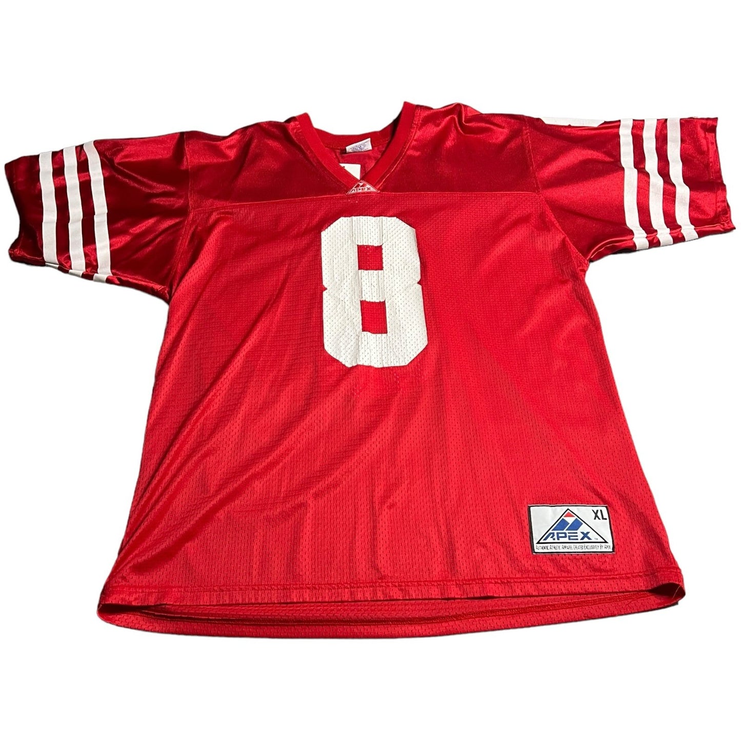 Vintage Steve Young Jersey Mens XL Apex One #8 San Francisco 49ers NFL Red