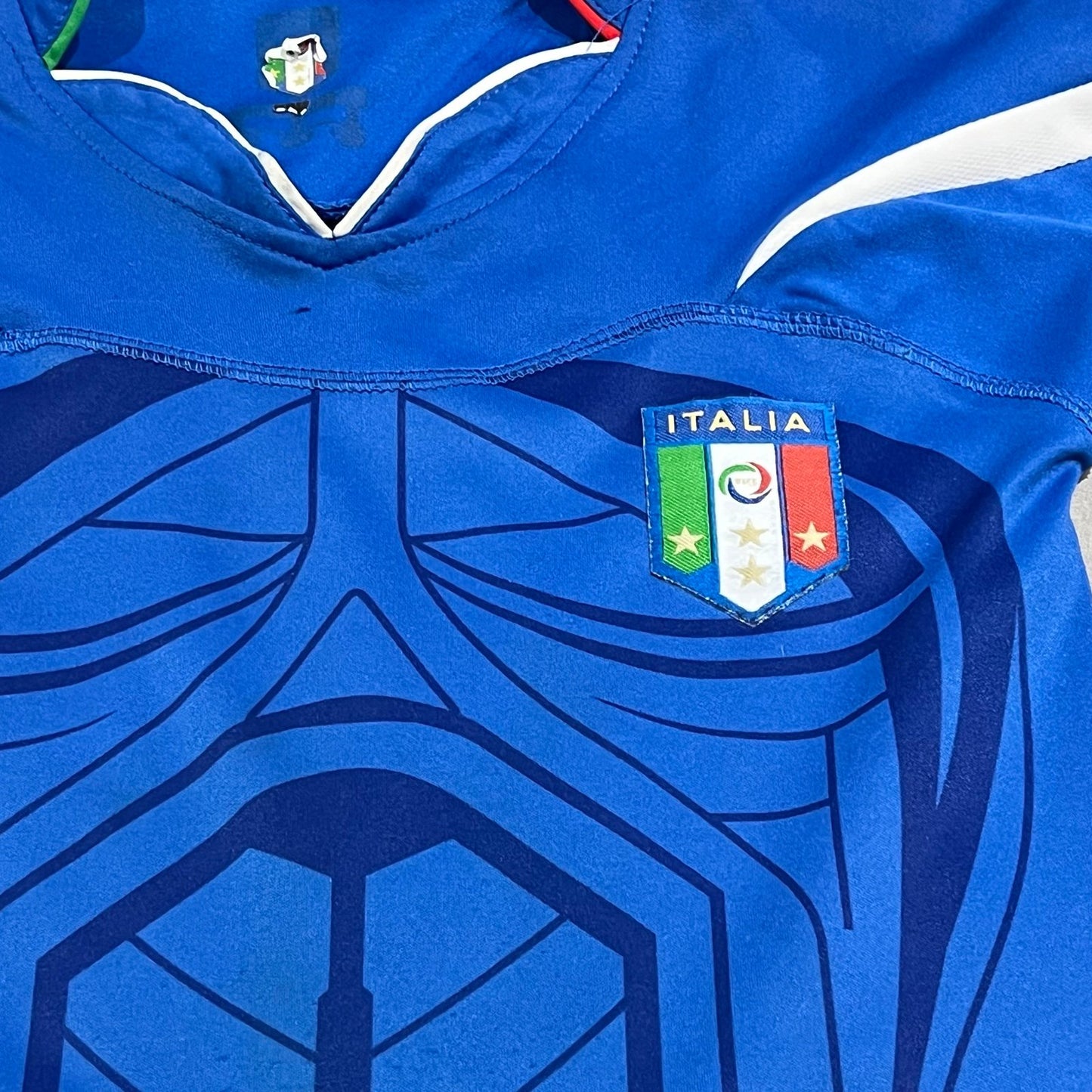 Italia Gliazzurri Soccer Football Jersey De Rossi #10 Kids Boys Youth Small Blue