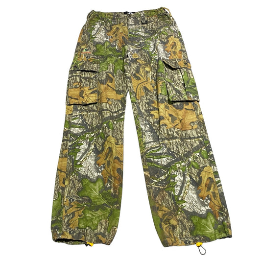 Mossy Oak Camo Cargo Pants Mens 32x34 Medium Field Staff Green Brown Tree