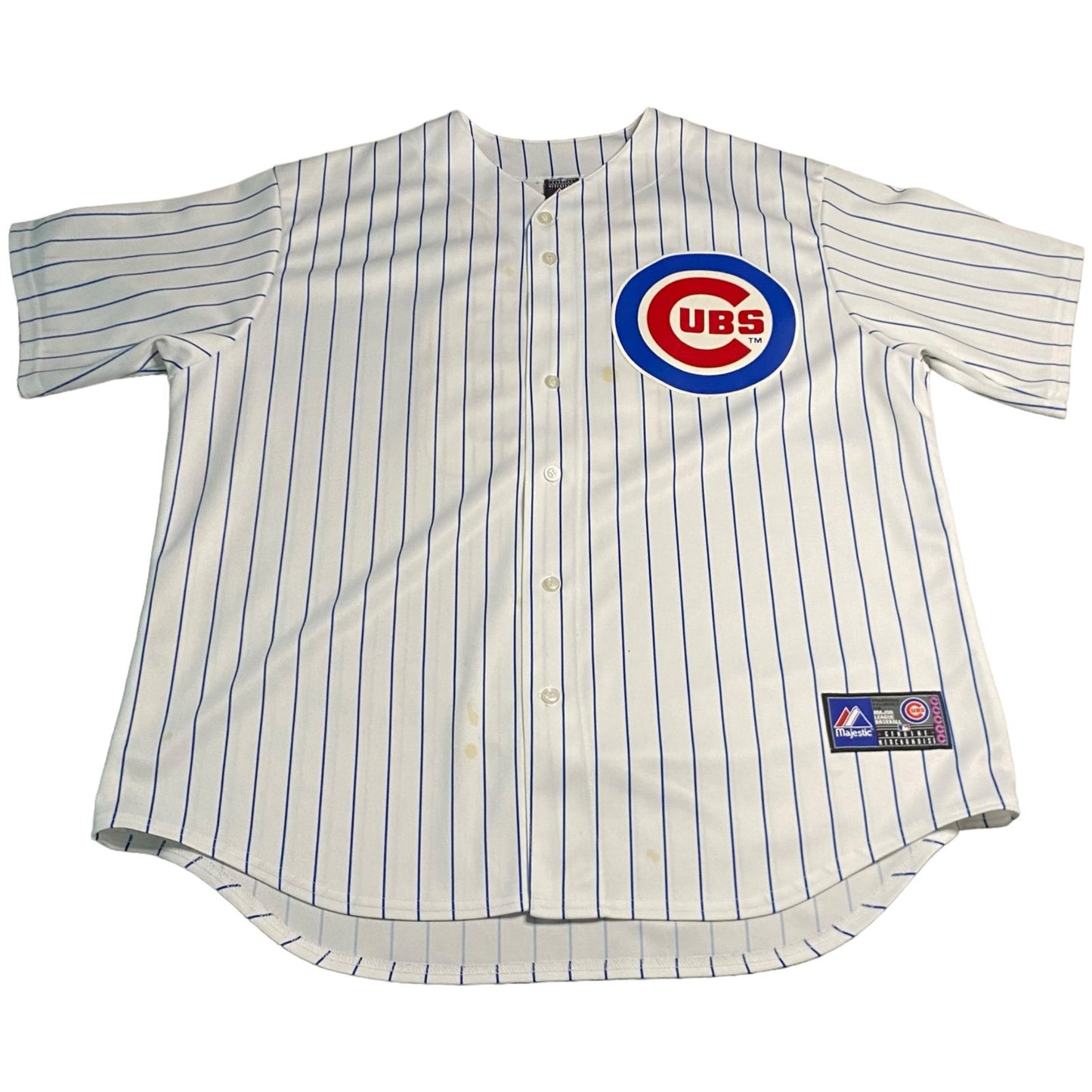 Geovany Soto Jersey Chicago Cubs Mens 2XL XXL Stitch Sewn Majestic MLB White