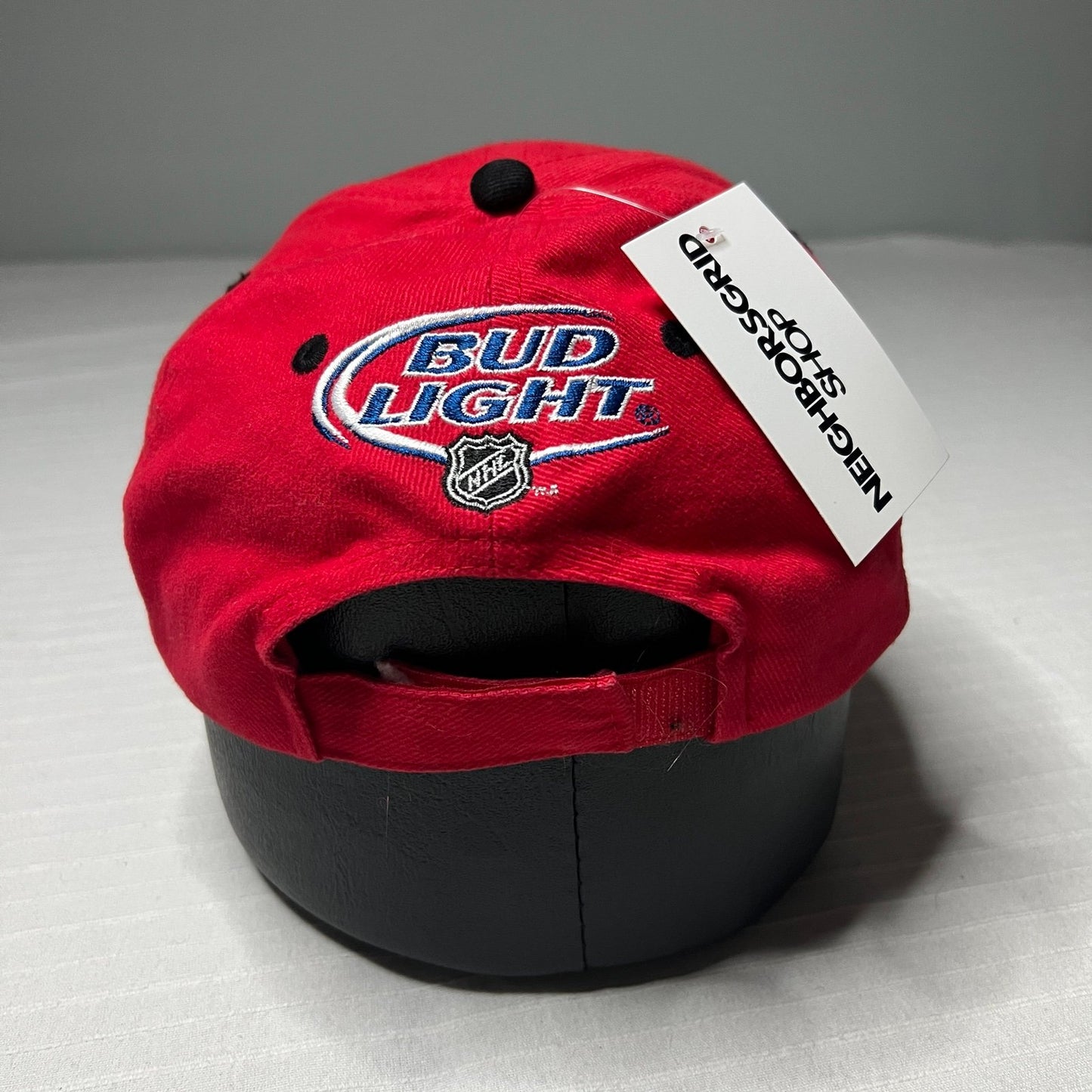 Vintage Chicago Blackhawks Snapback Hat Red Pro Gear Kick 10 NHL Dad Bud Light