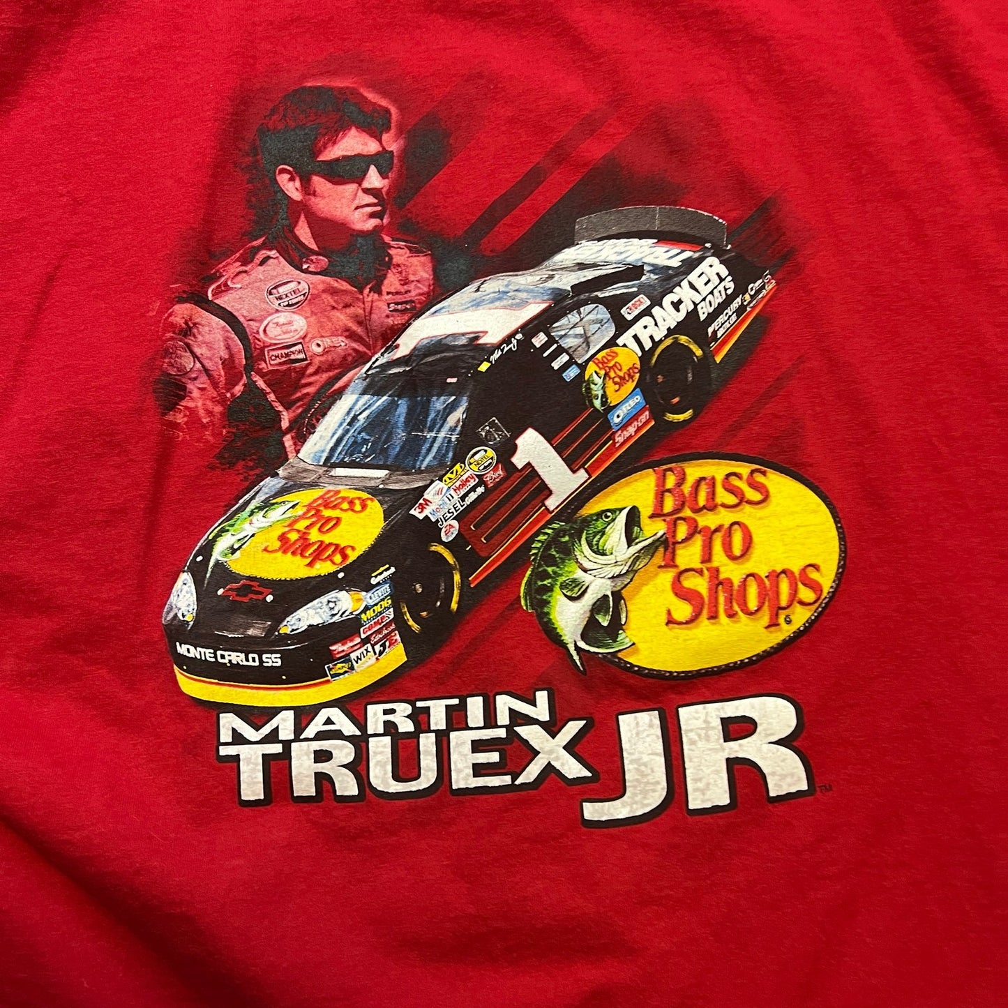 NASCAR Shirt Mens 3XL XXXL Martin Truex Jr Bass Pro Shops Short Sleeve Red