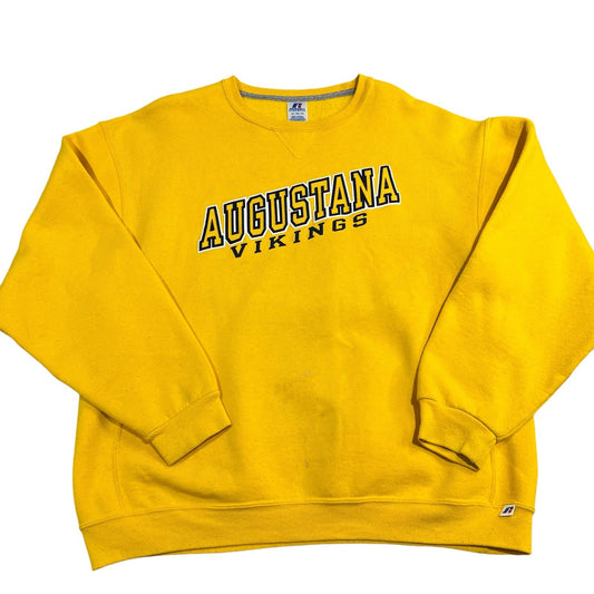 Vintage Augustana University Vikings Sweater Crewneck Mens XL Russell Athletic