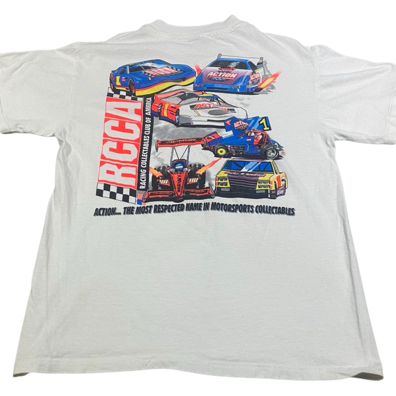 Vintage Winston Cup Racing Shirt Mens Small NASCAR White Short Sleeve