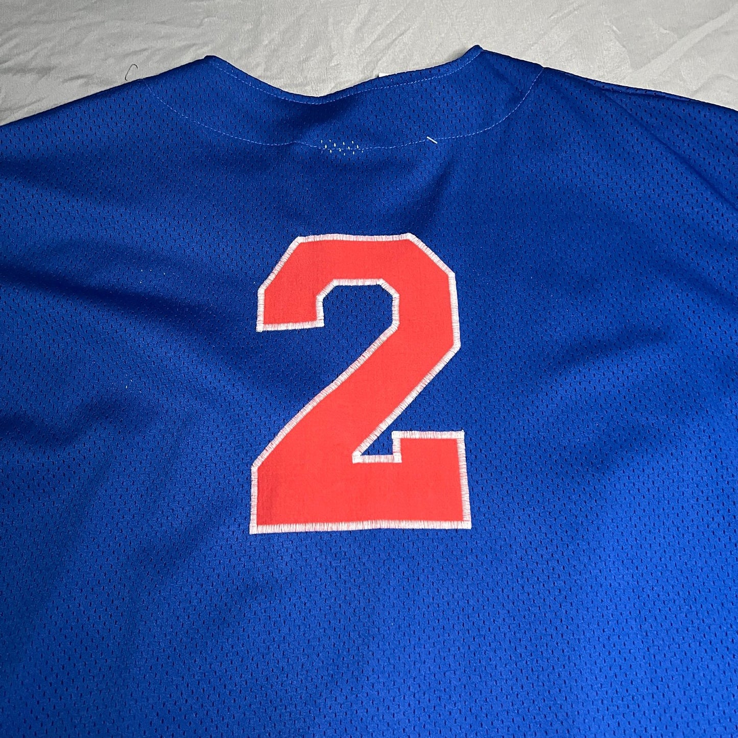 Chicago Cubs Jersey Mens 2XL XXL Blank No Name Blue #2 MLB Baseball