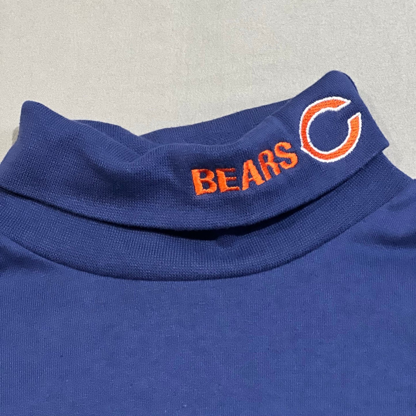 Vintage Chicago Bears Kids Youth Large 10/12 Turtle Neck Shirt Long Sleeve