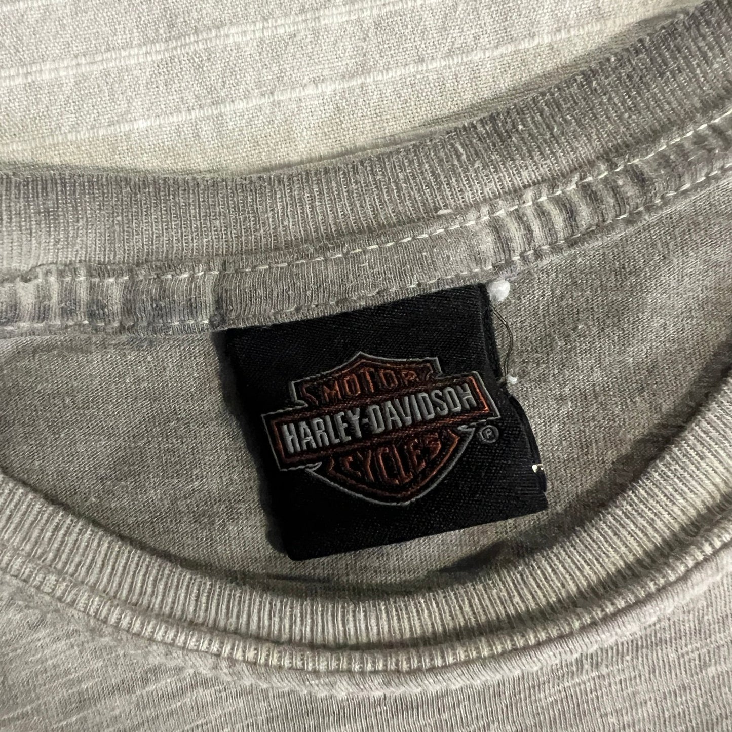 Harley Davidson Shirt Mens Medium Short Sleeve Motorcycle Gray Villa Park