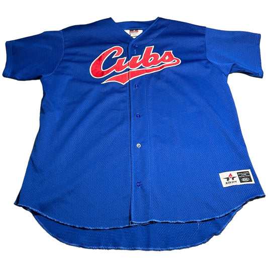 Chicago Cubs Jersey Mens 2XL XXL Blank No Name Blue #2 MLB Baseball