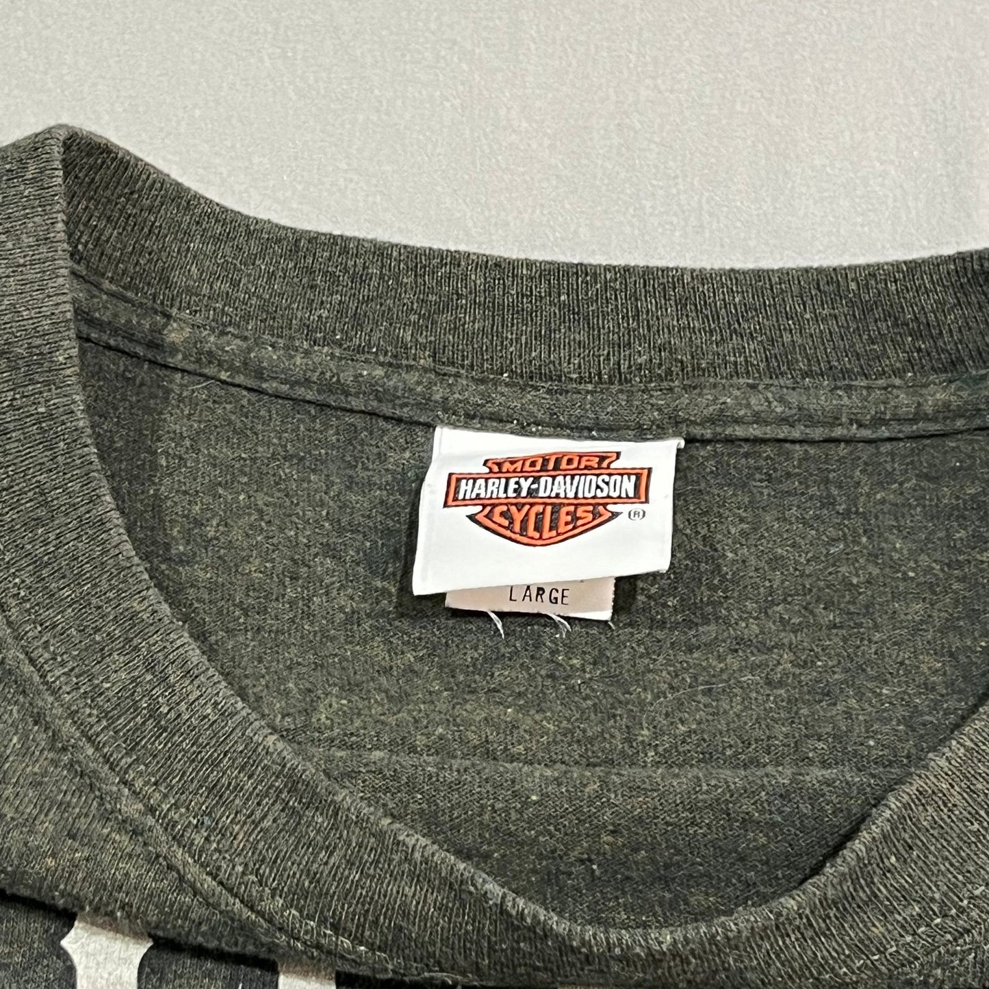 Harley Davidson Shirt Mens Large Gray Duluth Short Sleeve Motorcycle Biker