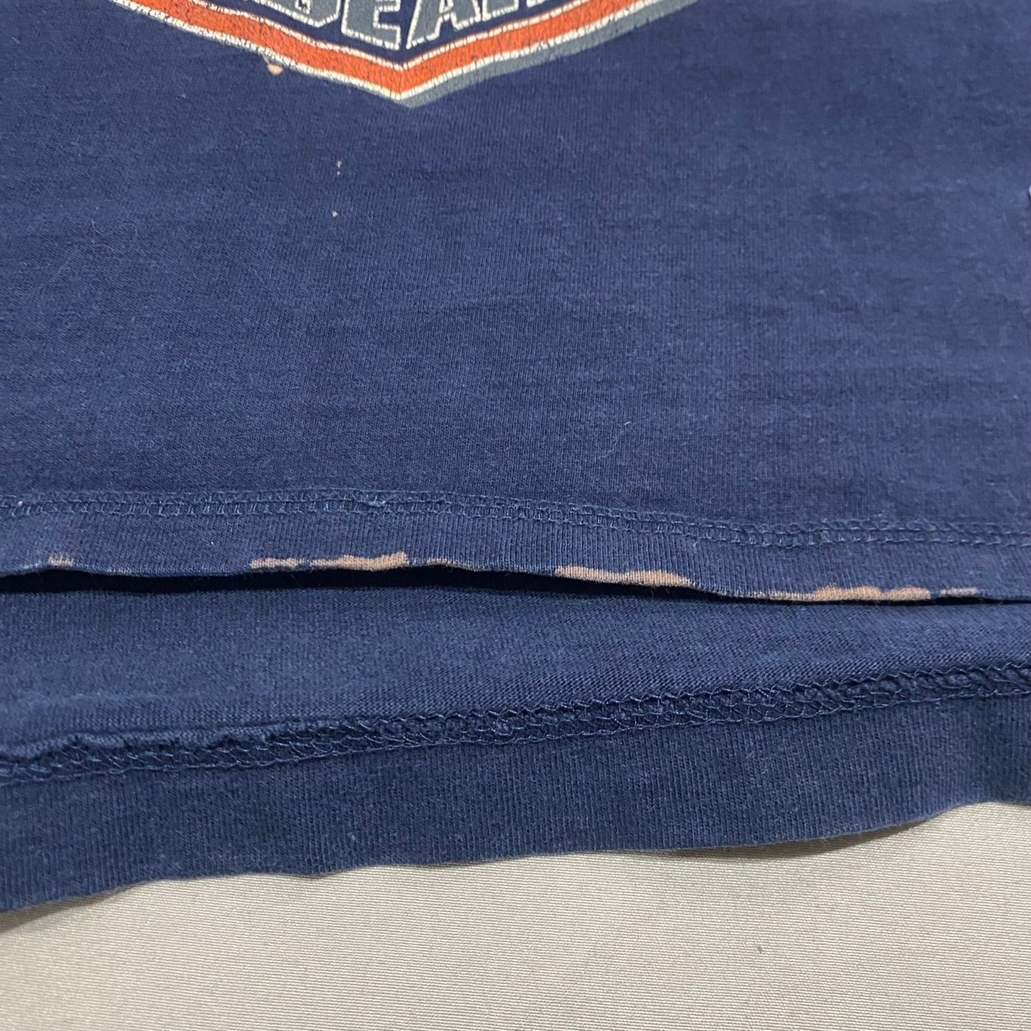 Vintage 90's Chicago Bears Shirt Mens Large NFL Pro Edge Half Sleeve Blue Orange