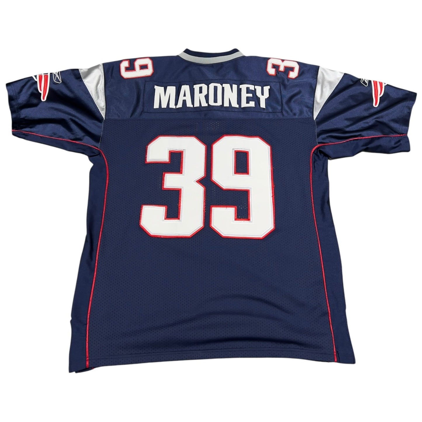 Laurence Maroney New England Patriots #39 NFL Jersey Mens XL Blue Stitch Sewn