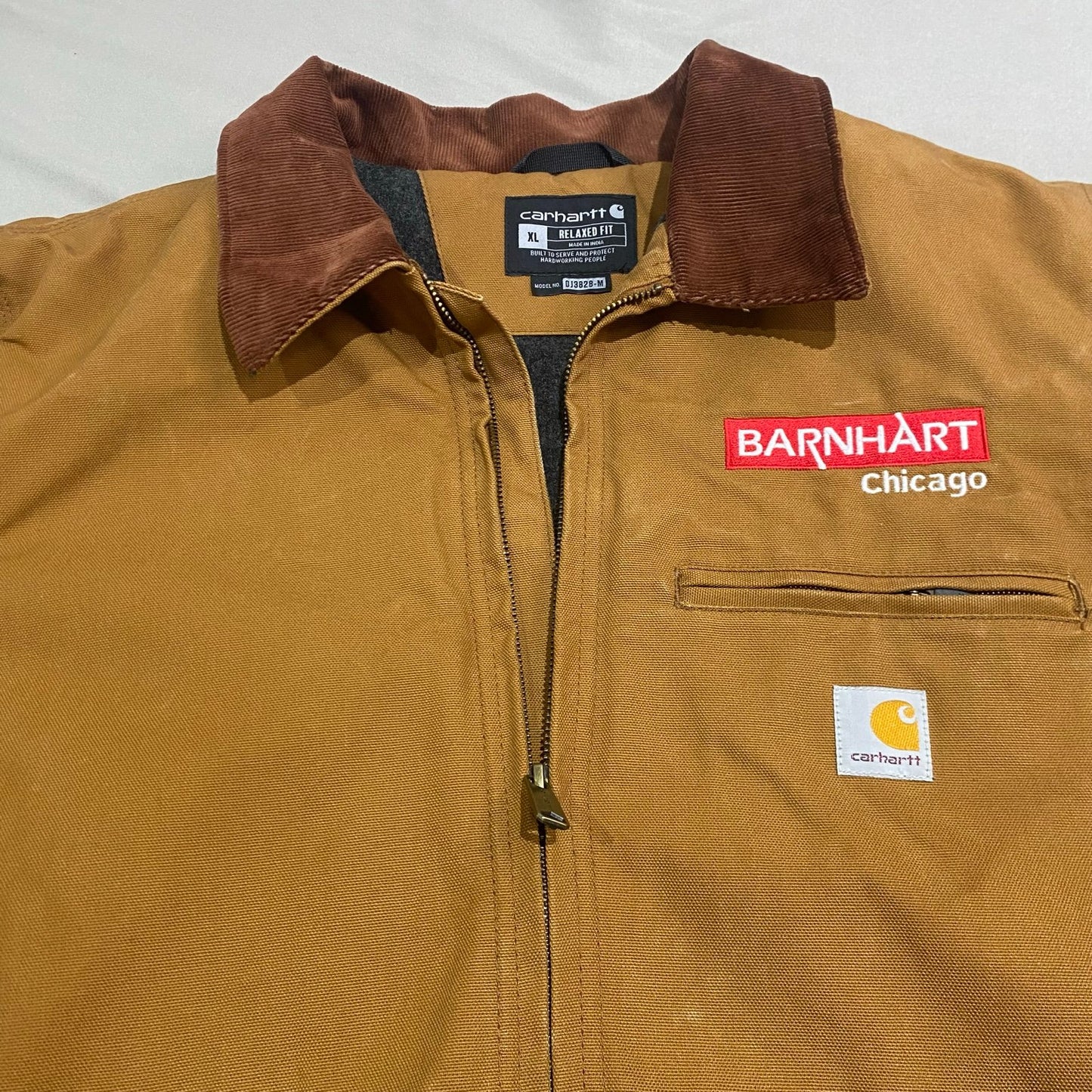 Carhartt Detroit  Jacket Mens XL Relaxed Fit Workwear DJ3828-M Brown Tan