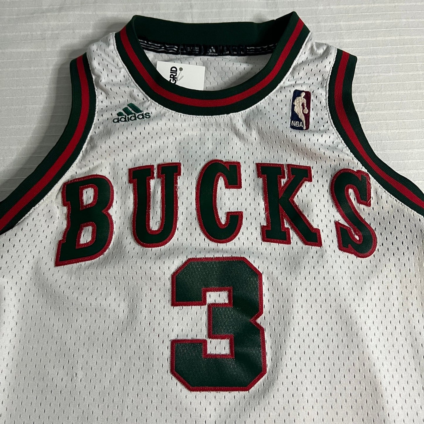 Brandon Jennings Jersey Kids Youth Medium Milwaukee Bucks Hardwood Classics #3