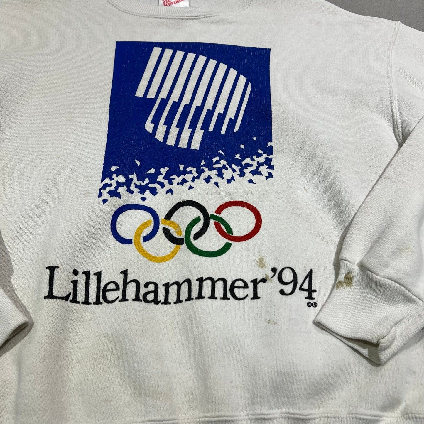 Vintage 1996 Winter Olympics Crewneck Sweater Womans Medium Lillehammer