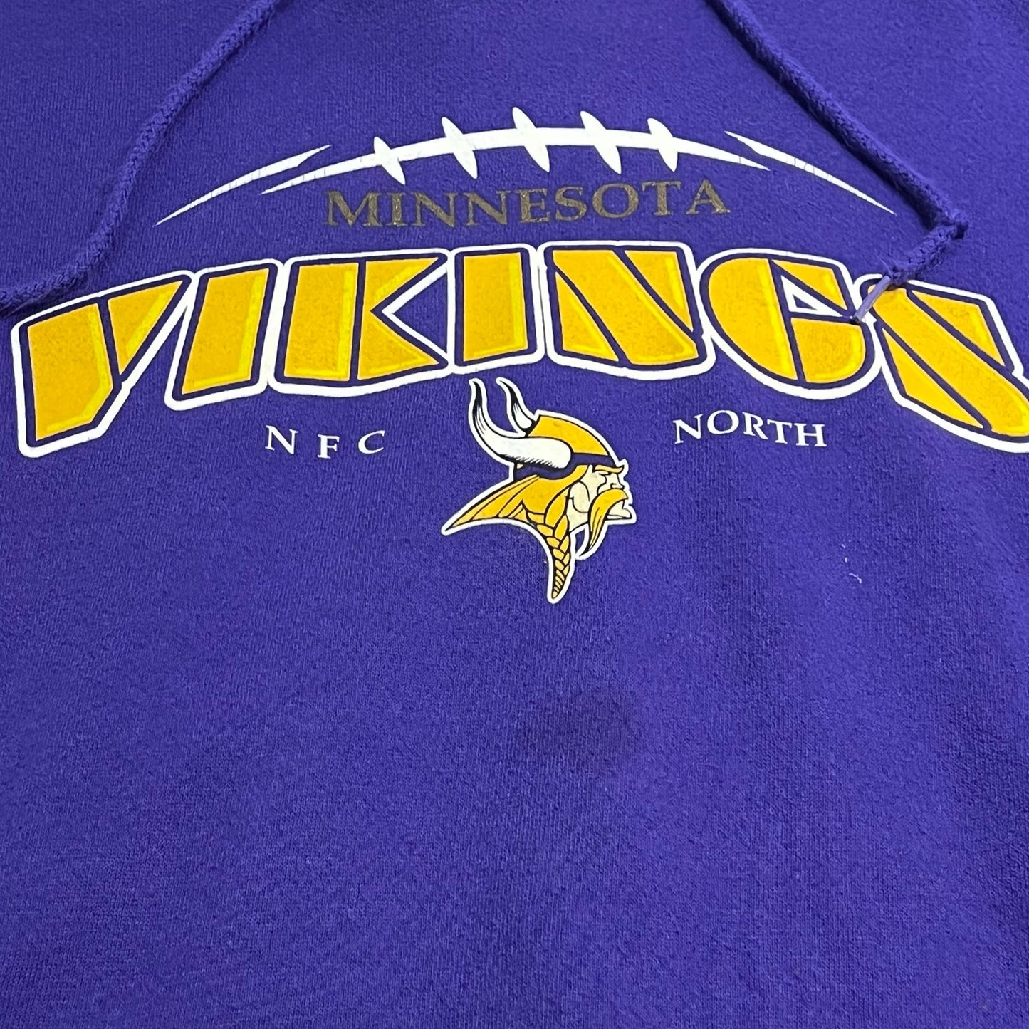 Minnesota Vikings Hoodie Mens 2XL XXL Purple Sweatshirt NFL NFC North