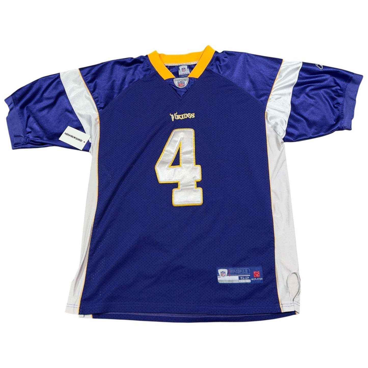 Brett Favre Minnesota Vikings Jersey Mens Large #4 Stitch Sewn NFL