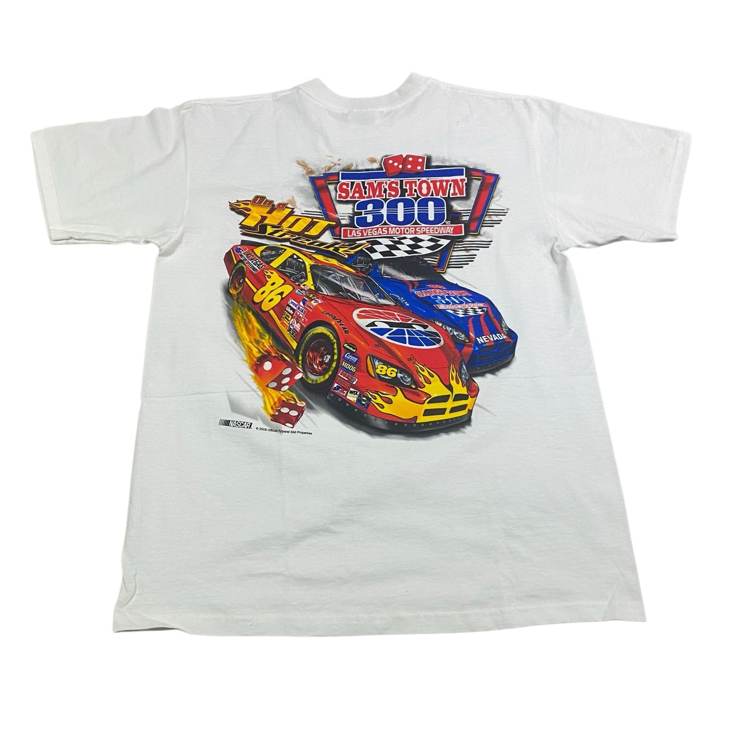 NASCAR 2008 Las Vegas Motor Speedway Shirt Mens Large Chase Authentics