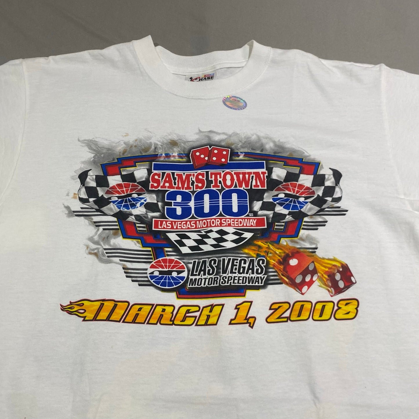 NASCAR 2008 Las Vegas Motor Speedway Shirt Mens Large Chase Authentics