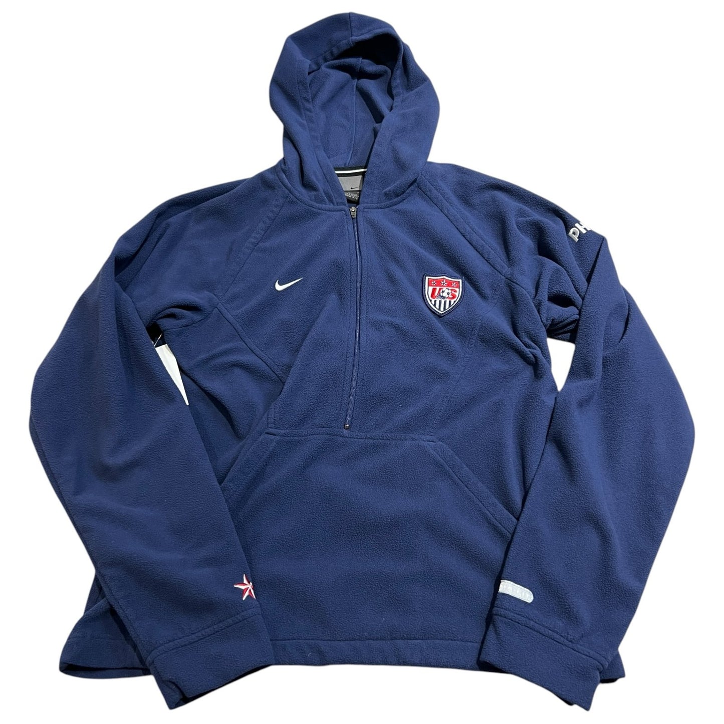 Team USA Soccer Sweatshirt Nike Kids Youth Medium Full Zip Hoodie Blue