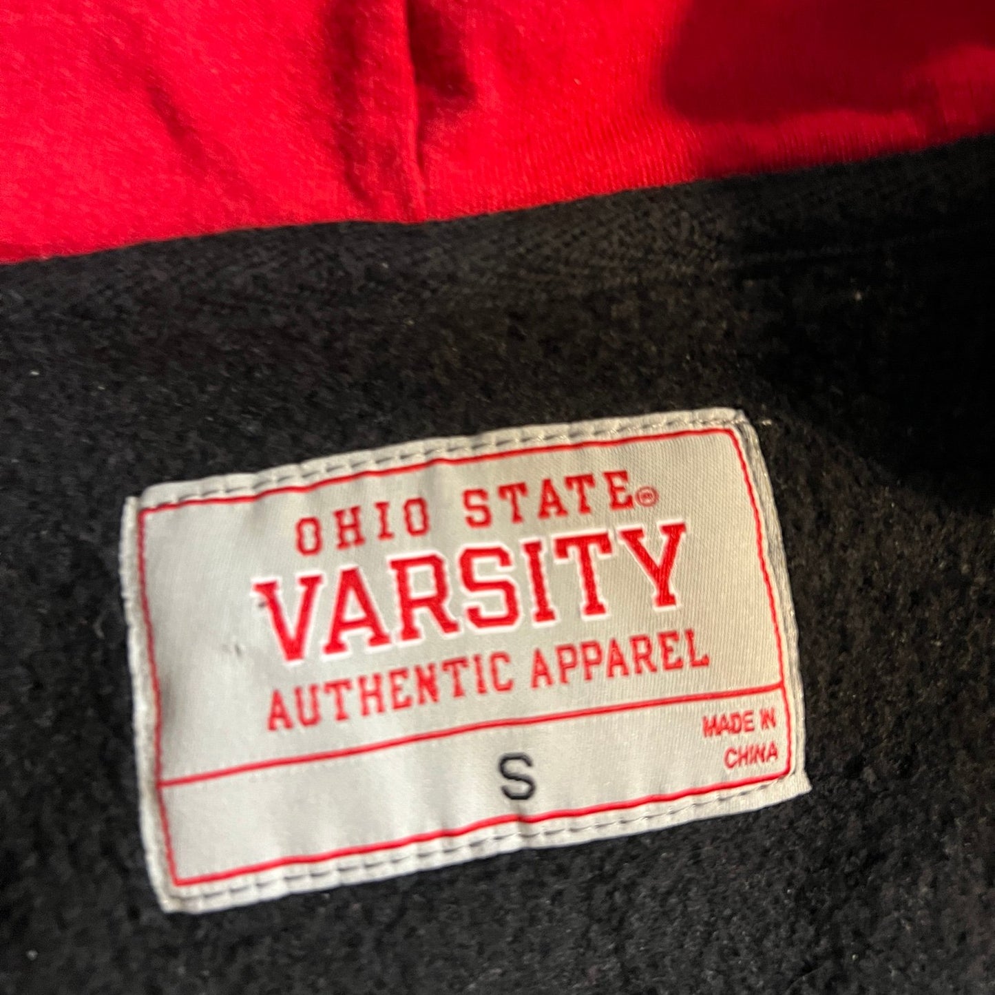 Ohio State Buckeyes Jacket Womens Small Full Zip Hoodie Sweat Shirt NCAA Black