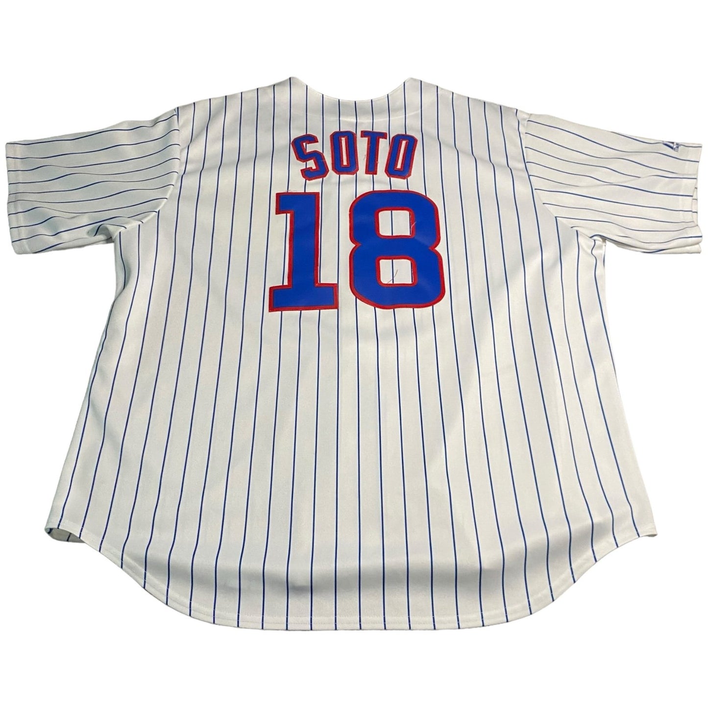 Geovany Soto Jersey Chicago Cubs Mens 2XL XXL Stitch Sewn Majestic MLB White