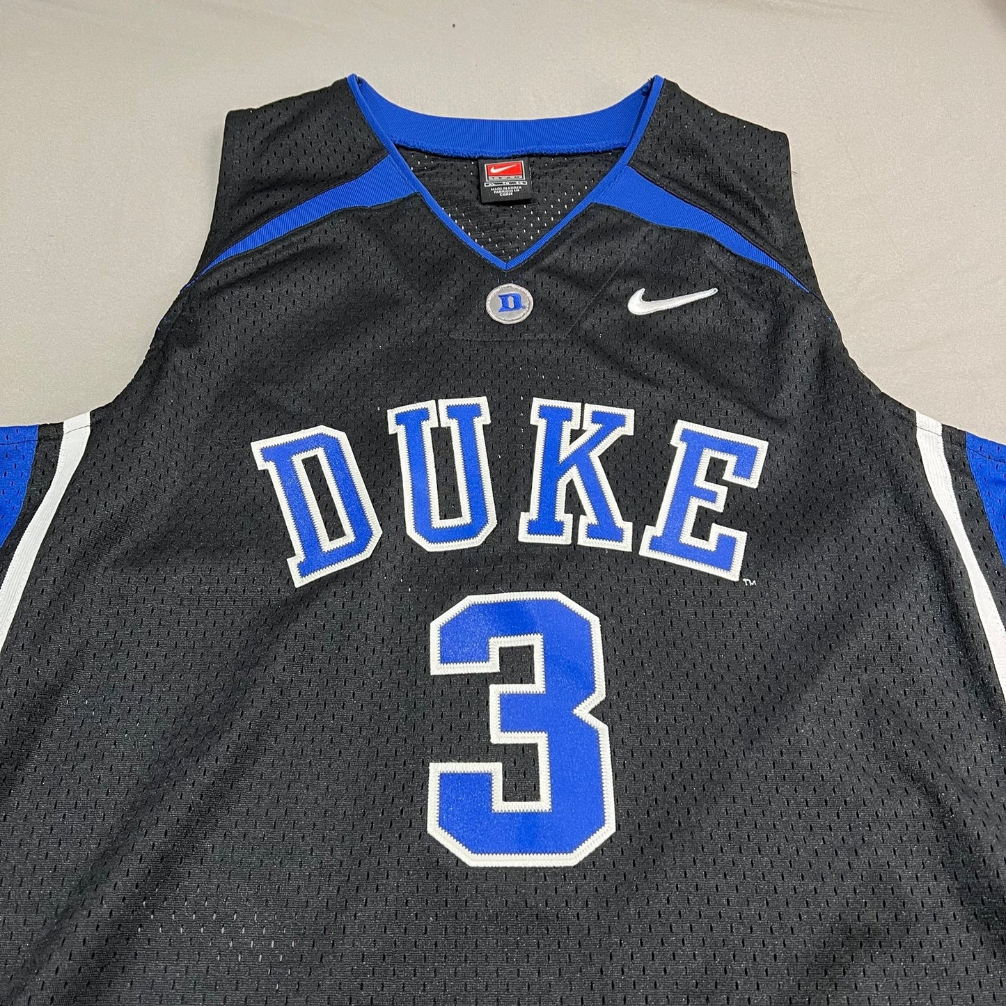 Vintage Duke University Basketball Jersey XL Nike Stitch Sewn Black College