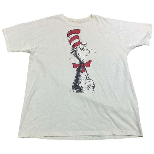 Vintage 90's Cat in the Hat Shirt Dr. Seuss Mens Large Short Sleeve