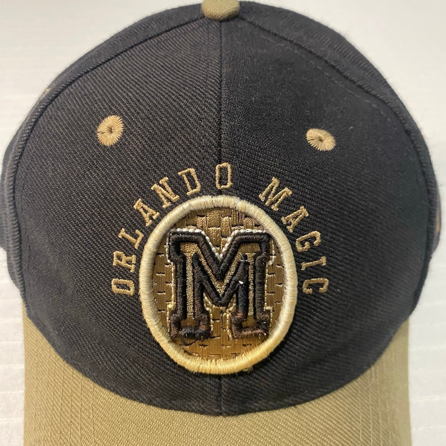 Vintage Orlando Magic Sports Specialties Snapback Hat Black Brown NBA