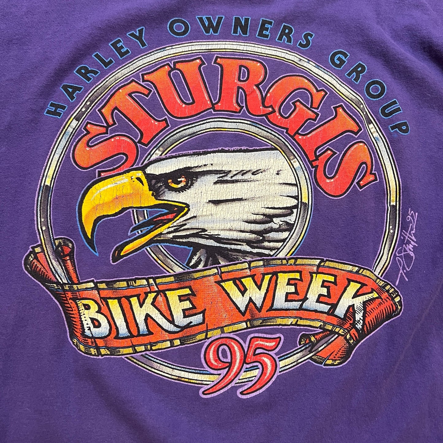 Vintage Harley Davidson Shirt Womens Small Sturgis 1995 Bike Week Sleeveless