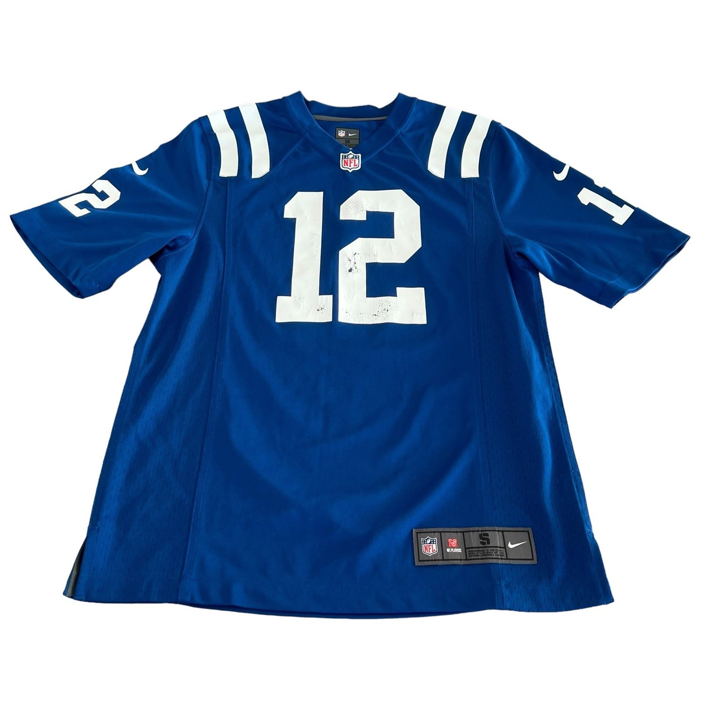 Andrew Luck Jersey Mens Small Indianapolis Colts Nike Blue NFL #12 On Field