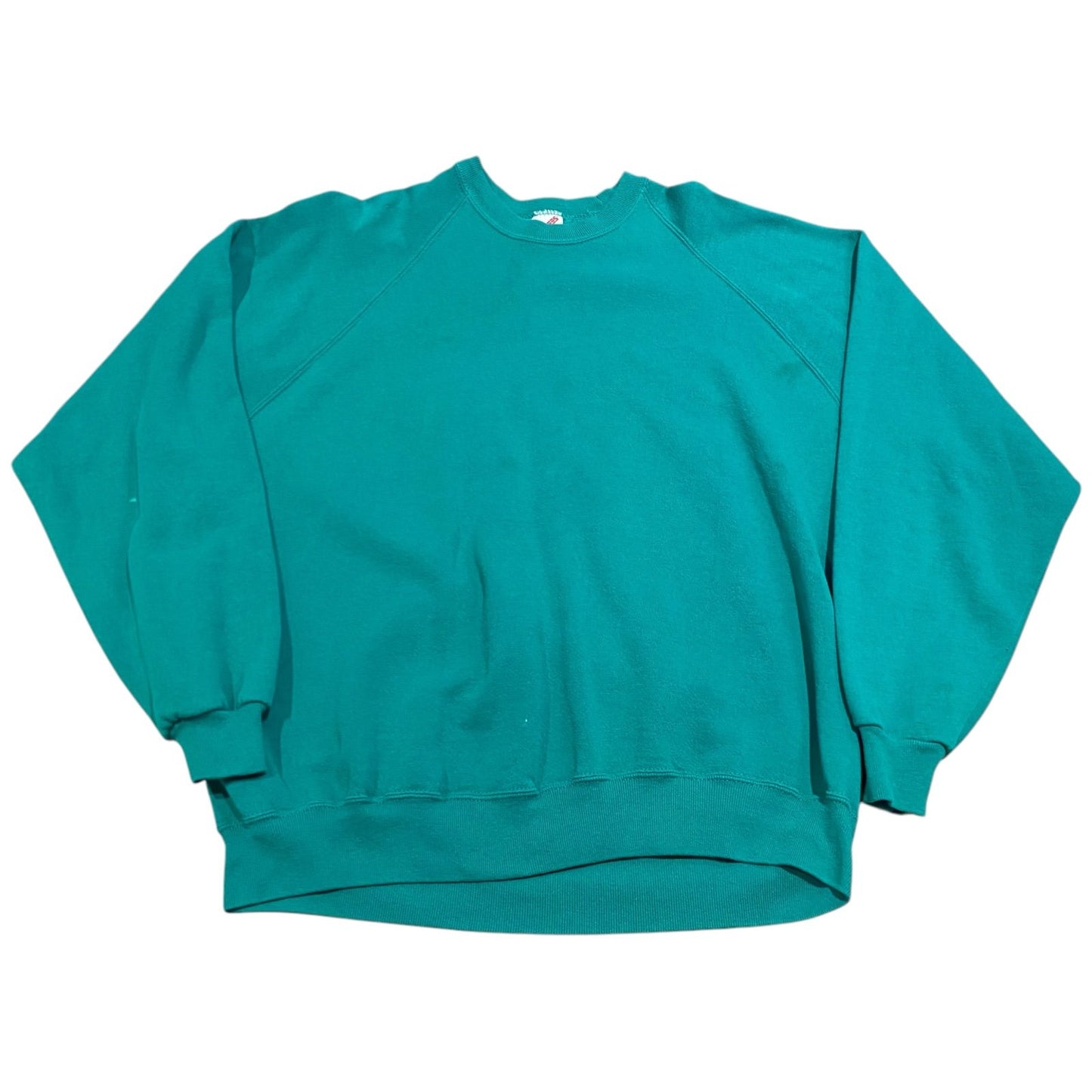 Vintage 90s JERZEES Sweater Womens XXXL 3XL Crewneck Blank Teal