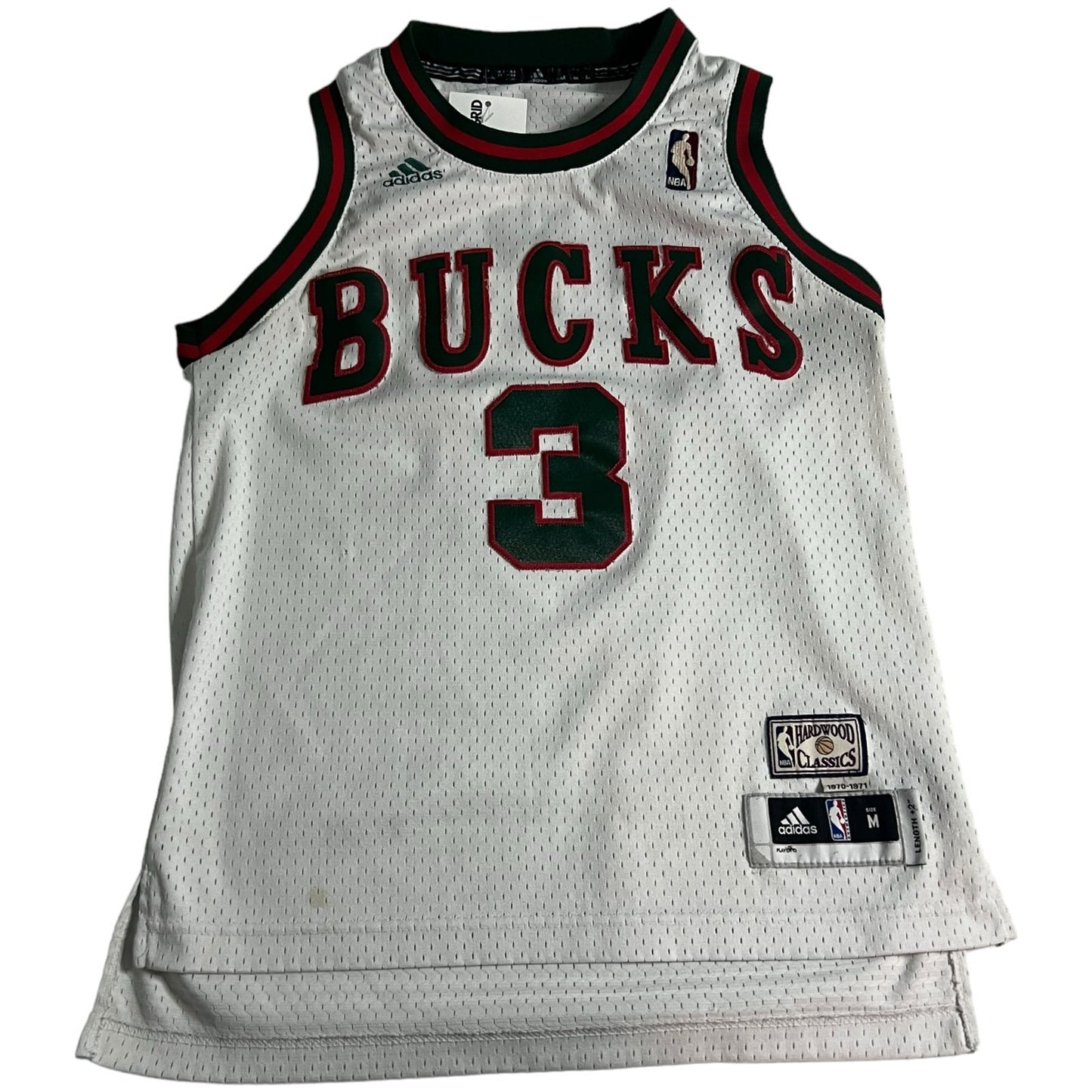 Brandon Jennings Jersey Kids Youth Medium Milwaukee Bucks Hardwood Classics #3